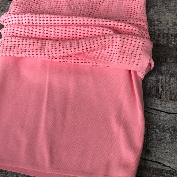 NWT LINE sz M pink fishnet dress - Picture 4 of 6